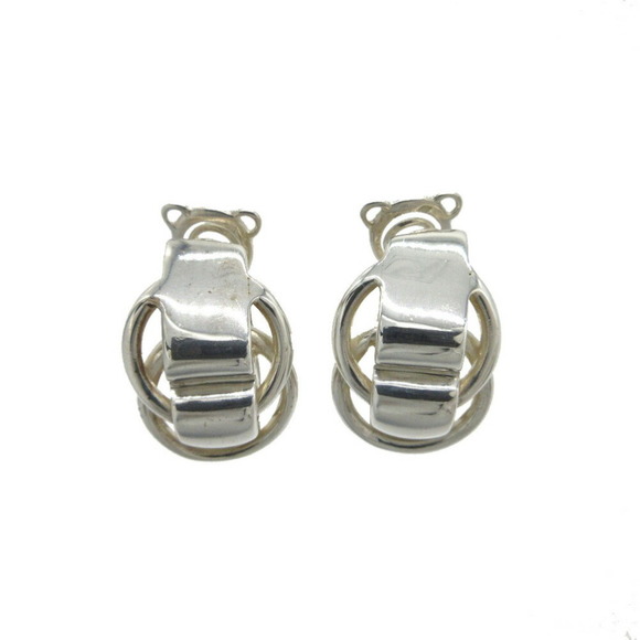 Hermes Duzaneau Earrings, 925 Silver, 1735HERMES - Picture 1 of 7